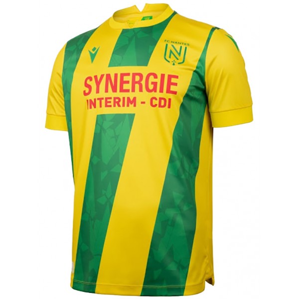 FC Nantes maillot domicile uniforme de football adulte kit de vêtements de sport pour hommes haut de football chemise 2024-2025